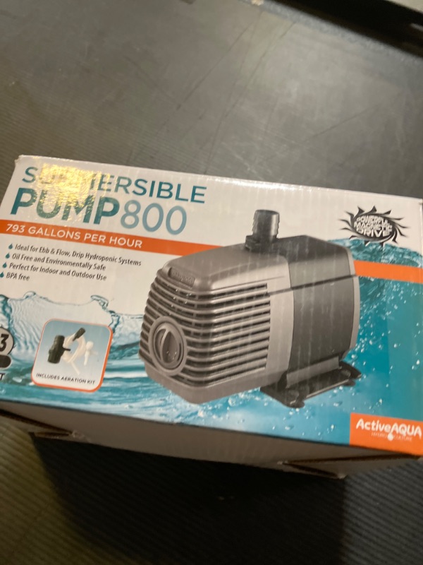 Photo 1 of Active Aqua Submersible Water Pump, 800 GPH