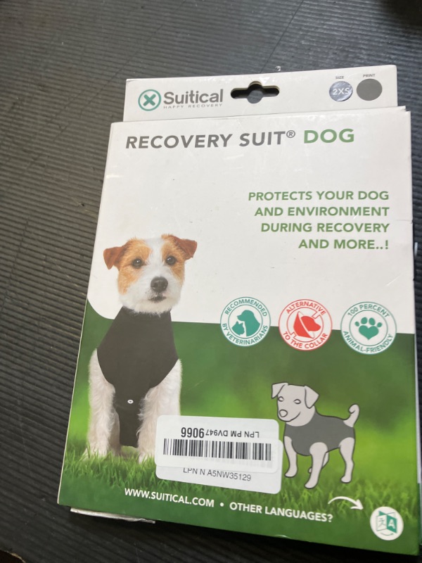 Photo 1 of Suitical Recovery Suit Dog, XX-Small, Black