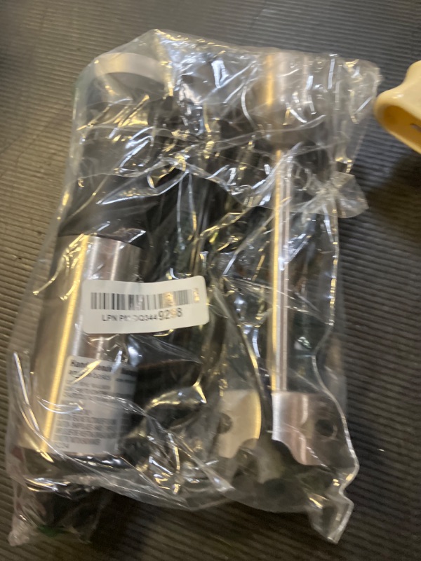 Photo 1 of Amazon Basics 500W Immersion Blender Handheld, Emulsion Blender With Continuous Speed Control And Turbo Mode, 5-ft Power Cord, Silver