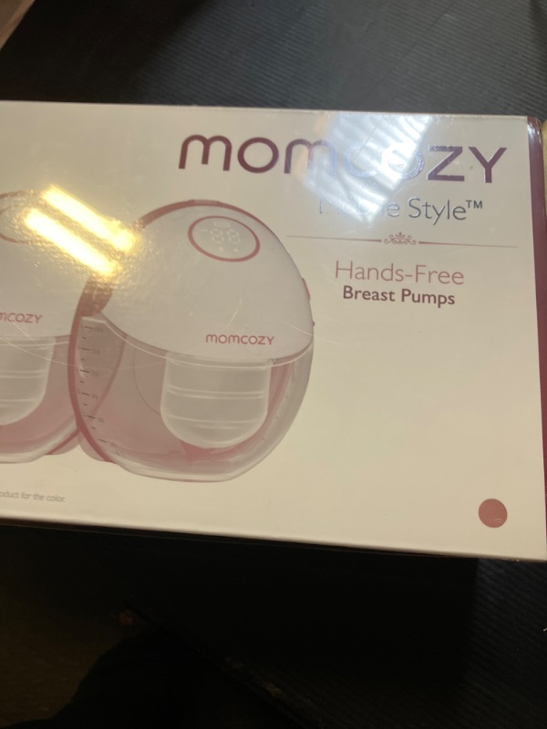 Photo 1 of Momcozy Breast Pump Hands Free Mobile Style | M6, Wearable Breastfeeding Pump Ideal Rhythm for More Milk, DoubleFit Flange More Fit & Discreet with 3 Modes & 9 Levels, 24mm - 2 Pack Cozy Red