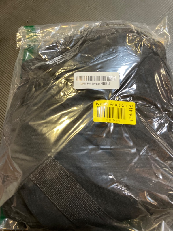 Photo 1 of DoYiKe Extra Large Canvas Storage Duffle Bag with Zippers and Handles, Black Big Foldable Duffle Bag for Travel -130L
