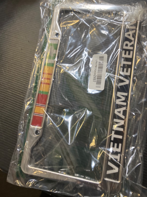 Photo 1 of Vietnam Veteran Chrome License Plate Frame