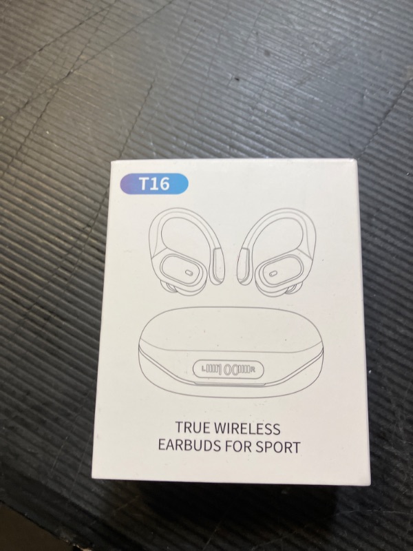 Photo 1 of Wireless Earbuds Bluetooth Headphones 80Hrs Playtime Ear Buds IPX7 Waterproof Sports Earphones Wireless Charging Case Over-Ear Earhooks Headest - Black