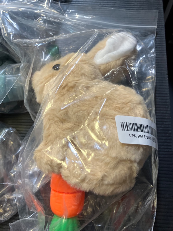 Photo 1 of Bunny - My Realistic Bunny Toy,Bunny Realistic Bunny,Easter Basket Stuffer Realistic Bunny Toy,Jumping, Twitching, and Shaking Ears, Easter Stuffed Bunny(A-Brown)