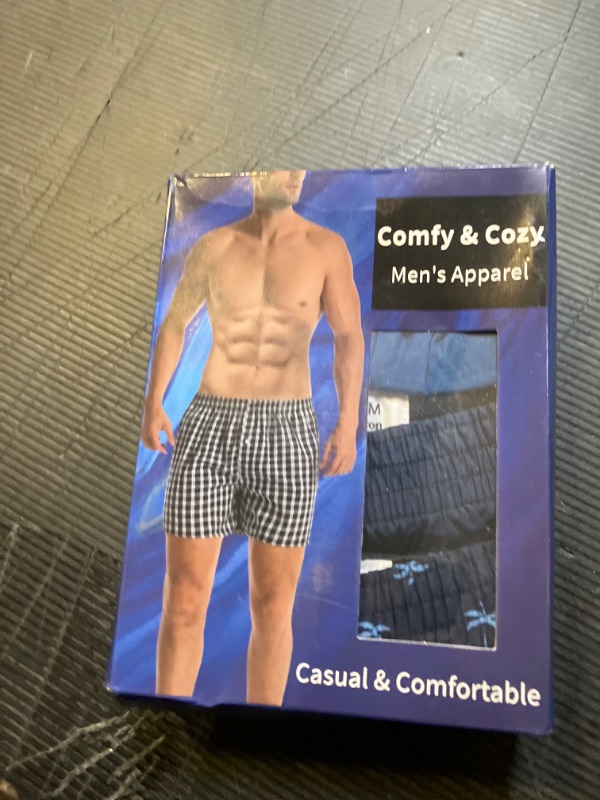 Photo 1 of CINVIK Mens Boxer Shorts Multipack Pajamas Male Soft Sleeping Boxers Shorts Funny Flamingo Loose Cotton Boxers for Men Medium