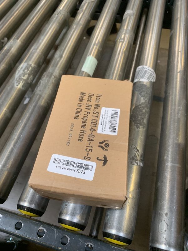 Photo 1 of Stanbroil 2PCS 15" RV Propane Pigtail Hose with Gauge for 2-Stage Auto Changeover Regulator, Stainless Steel Braided Hose with 1/4" Inverted Male Flare