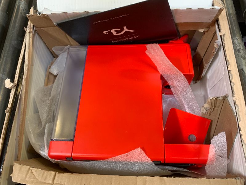 Photo 1 of Illy Y3.3 Espresso Machine, Single Serve Coffee Machine for IperEspresso Capsules, Single Cup Espresso Maker (Red)