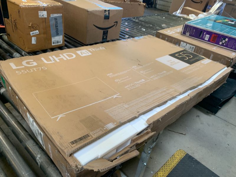 Photo 1 of LG 55-Inch Class UT75 Series LED Smart TV 4K Processor Flat Screen AI-Powered with Alexa Built-in (55UT7570PUB