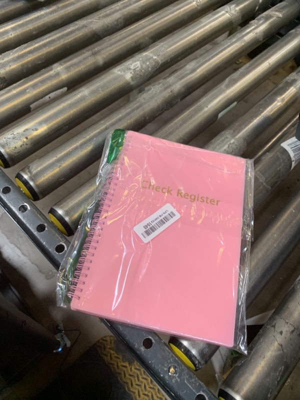 Photo 1 of Check Registers for Personal Checkbook, Spiral Large Check Register Book, Budget Planner with Check Register for Personal and Work, 7.5'' x 10'' - Pink