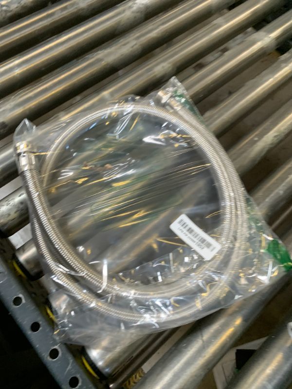 Photo 1 of XUESNOF Short Kink-Free Garden Hose Extender (Braided Stainless Steel - ID 0.62", OD 0.87")