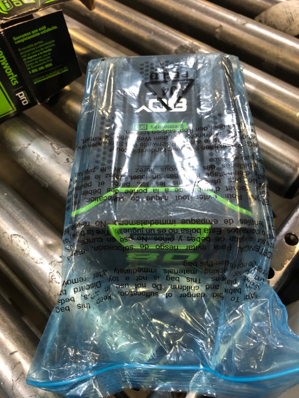 Photo 1 of Greenworks PRO 80V 4.0Ah Lithium-Ion Battery ((Genuine Greenworks Battery / 75+ Compatible Tools)