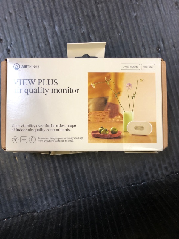 Photo 1 of Airthings 2960 View Plus - Battery Powered Radon & Air Quality Monitor (PM, CO2, VOC, Humidity, Temp, Pressure)