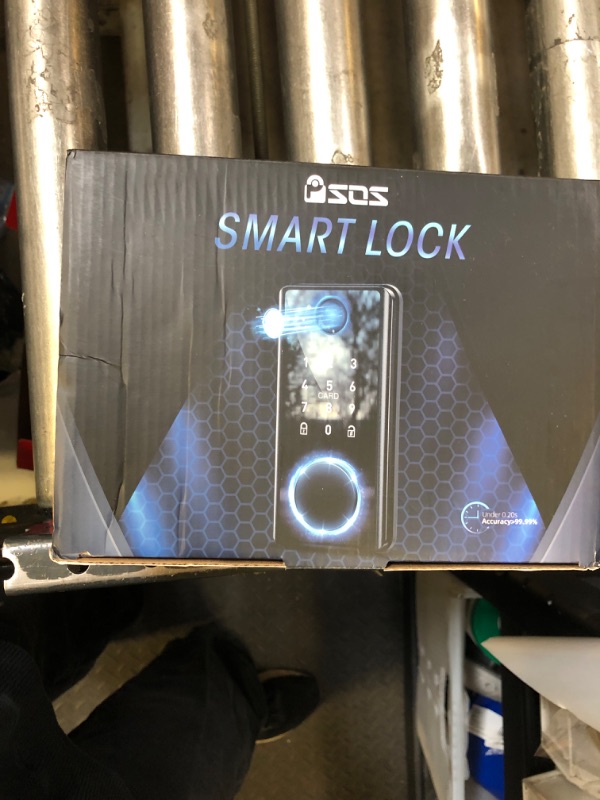 Photo 1 of Keyless Entry Fingerprint Door Lock - Smart Deadbolt Lock for Front Door with Keypad - Electronic Lock with APP - Biometric Digital Lock with Code - Auto Lock