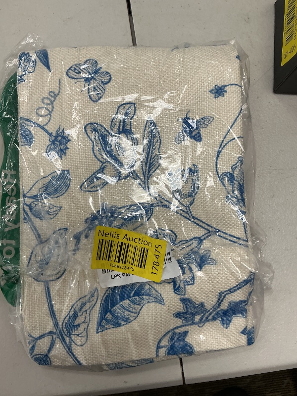 Photo 1 of 1 pillow case blue floral design 