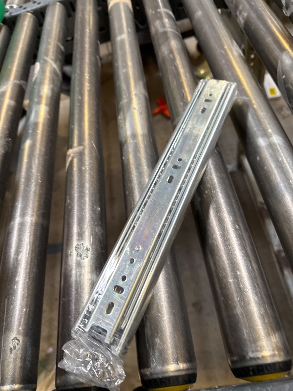 Photo 1 of 12 Inch Hardware 3-Section Full Extension Ball Bearing Side Mount Drawer Slides,100 LB Capacity Drawer Slide