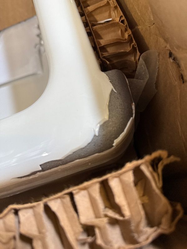 Photo 1 of KOHLER K-6486-0 Whitehaven Farmhouse Self-Trimming Undermount Single-Bowl Kitchen Sink with Short Apron, 30 Inch, White
