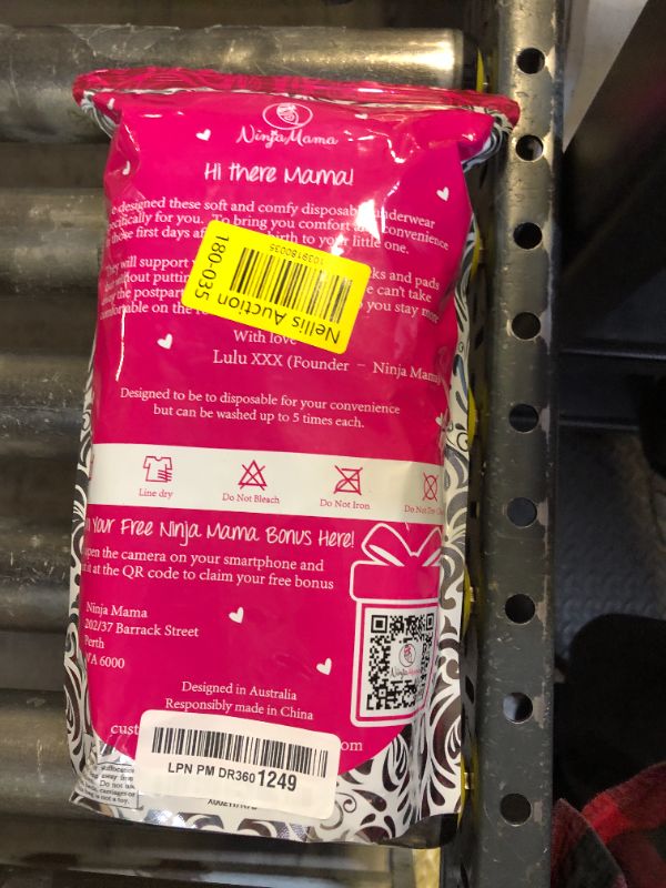 Photo 1 of Ninja Mama Disposable Postpartum Underwear (Without Pad) with Storage Pouch. Washable Mesh Panties for Women (5 Count). Labor and Delivery Maternity Surgical and C Section Hospital Bag - One Size