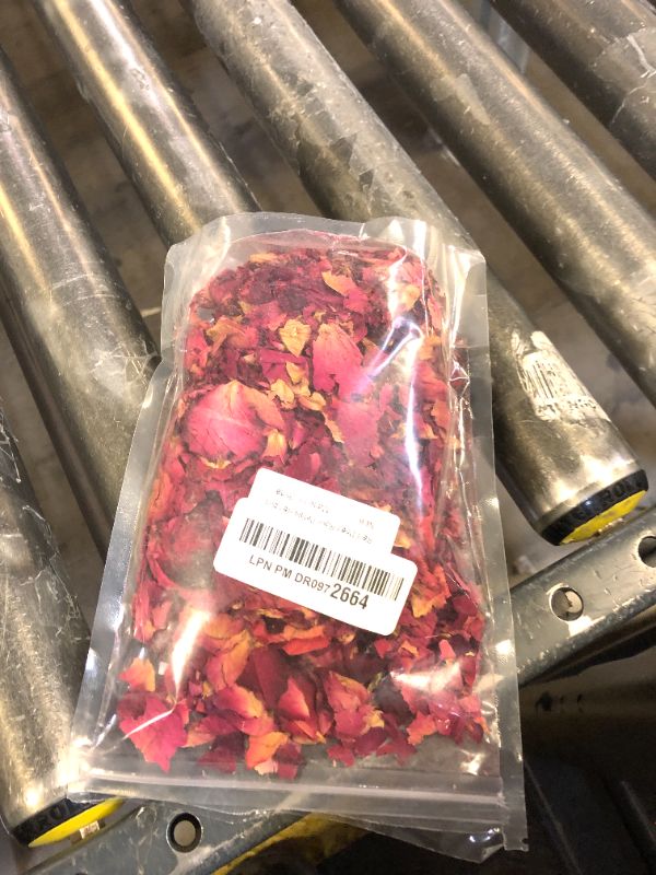 Photo 1 of Dried Rose Petals 50g Natural Flower Petals Real Red Rose Petals for Bath Spa Foot Wedding Confetti Soap Making DIY Crafts Home Fragrance
