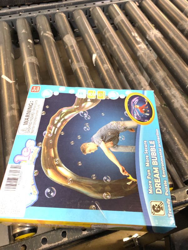 Photo 1 of Giant Bubble Wand Set for Kids and Adults with Concentrated Refill, Fun Outdoor and Indoor Activity for Girls, Boys, Toddlers and Children to Enjoy