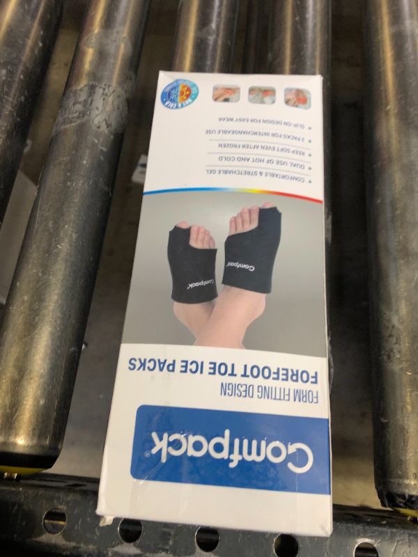 Photo 1 of Comfpack 2 Packs Foot Ice Pack Wrap for Toes and Bunion, Plantar Fasciitis, Hallux Valgus, Gout, Swelling & Injuries, Gel Hot Cold Compress Therapy for Arthritis, Bunion Surgery, Metatarsalgia