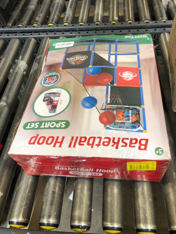 Photo 1 of flybakiz Kids Arcade Basketball Hoop with 4 Balls, Indoor Outdoor Single Shot Basketball Game for Toddler,Carnival Games Sport Toys Gifts for Boys Girls Ages 3-8 Years Old,Ideal for Competition