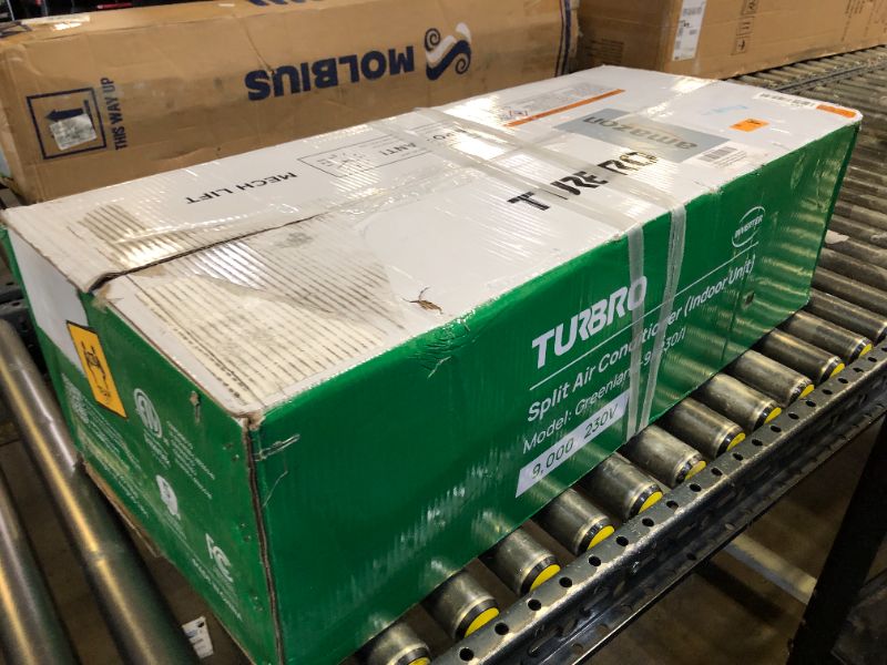 Photo 1 of TURBRO 9,000 BTU Ductless Mini Split Inverter AC with Heat Pump, 23.5 SEER2, 230V, WiFi-Enabled, Cools up to 450 Sq.Ft, Energy Star, Greenland Series