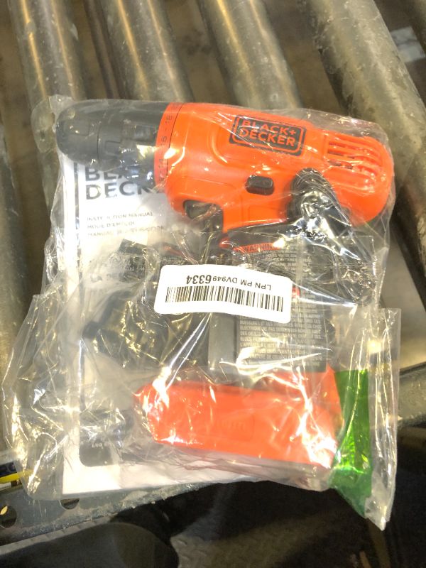 Photo 1 of BLACK+DECKER 20V MAX POWERECONNECT Cordless Drill/Driver + 30 Piece Bits and Drivers Kit (LD120VA)
