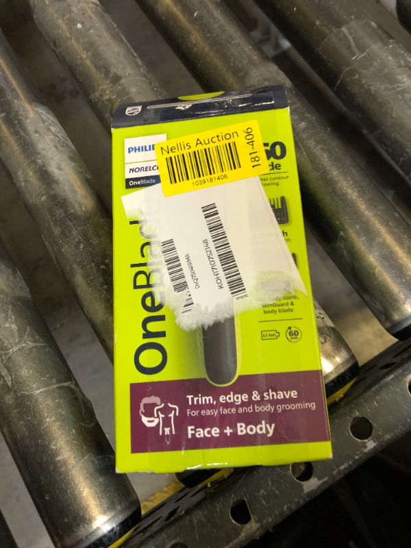 Photo 1 of Philips Norelco OneBlade 360 Hybrid Face + Body, Electric Beard Trimmer, Shaver and Body Groomer, with 360 Blade Technology, 1x 360 Blade for Face, 5in1 Adjustable Comb, 1x Body Kit, Model QP2834/70