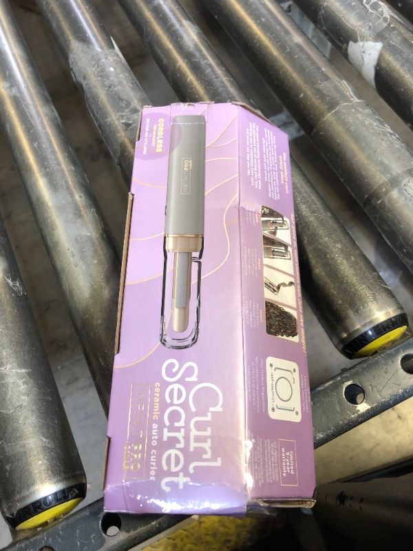 Photo 1 of INFINITIPRO by CONAIR Curl Secret MINI Automatic Curling Iron - 1/2-inch Barrel - Cordless Hair Curler for All Hair Types and Short to Medium Hair Lengths