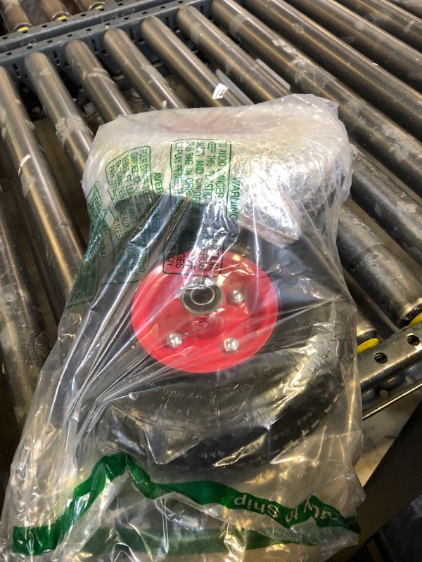 Photo 1 of budrash 4.10/3.50-4 Tire and Wheel, 10" Air-Filled Tires Wheels with 5/8" Axle Bore Hole for Hand Truck, Garden Cart, Wagon, Dolly, Generator, Trolley, 2 Pack Utility Cart Wheels
