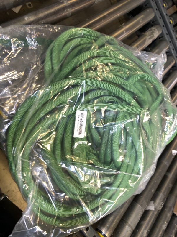 Photo 1 of PALRORY Non-Expandable Garden Hose 100 ft, Ultra Lightweight Flexible Water Hose with 10-Pattern Nozzle, Kink-Resistant, Leak-Proof, High-Density Fabric, Thickened Connector, Shut-Off Valve & Holder