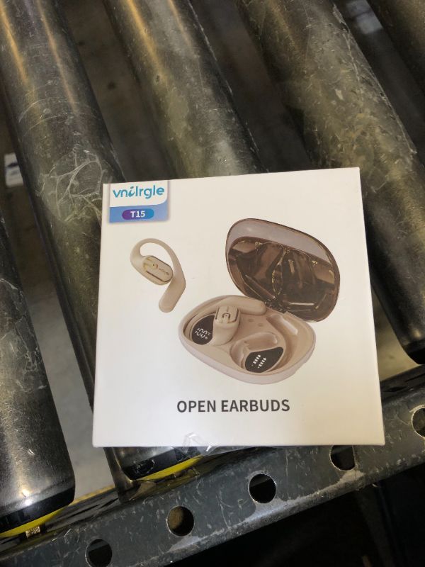 Photo 1 of Open Ear Headphones Earbuds wireless - 5.4 Bluetooth Ear Buds with LED Digital Display IPX7 Waterproof, Wireless Headphones Touch Control Air Conduction Stereo Sound with 18.2mm Drivers 80H Playtime