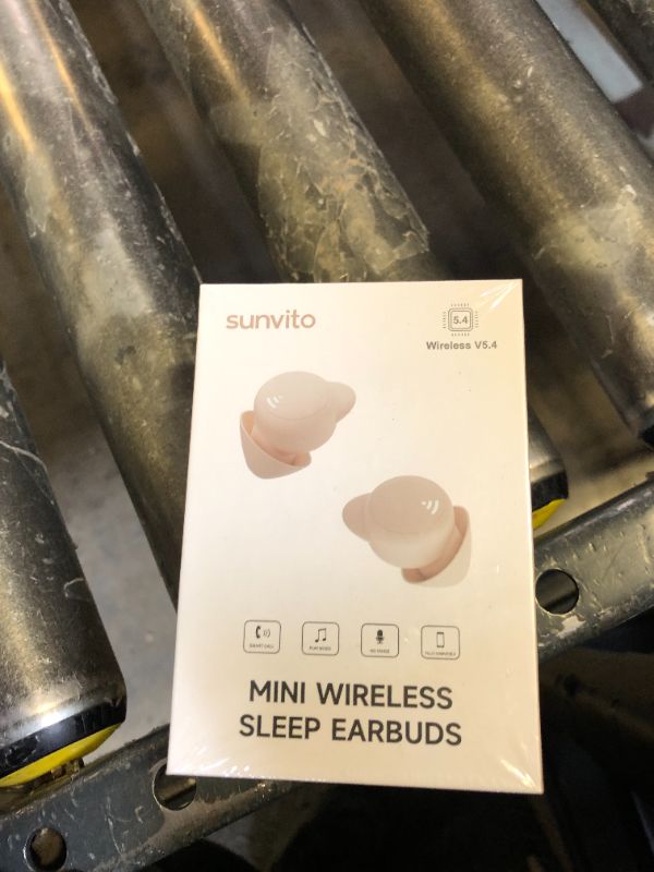 Photo 1 of sunvito Sleep earplugs for Side Sleepers, Mini Invisible Wireless Bluetooth 5.3 Micro Sleep Noise Cancelling Headphones, Invisible earplugs for Small Ears Sleep, Exercise, Work, Hiking?Beige?