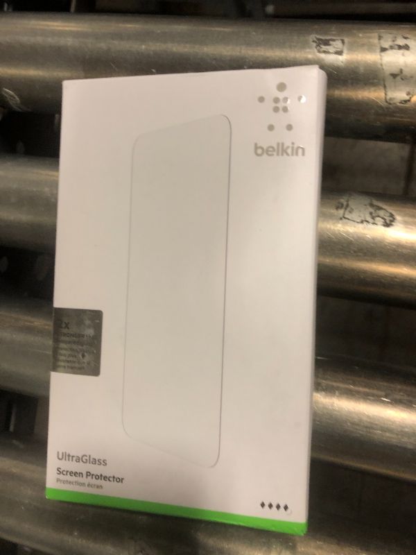 Photo 1 of Belkin ScreenForce InvisiGlass Treated Screen Protector for iPhone 16 Pro Max, Scratch-Resistant Impact Protection w/Included Easy Align Tray for Bubble Free Application - Made with Recycled Glass