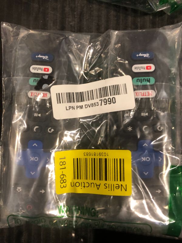 Photo 1 of (Pack of 2) Replacement-Remote-Control for Roku-TV,Compatible for TCL Roku/Hisense Roku/Onn Roku/Philips Roku Smart TVs(Not for Roku Stick and Box)