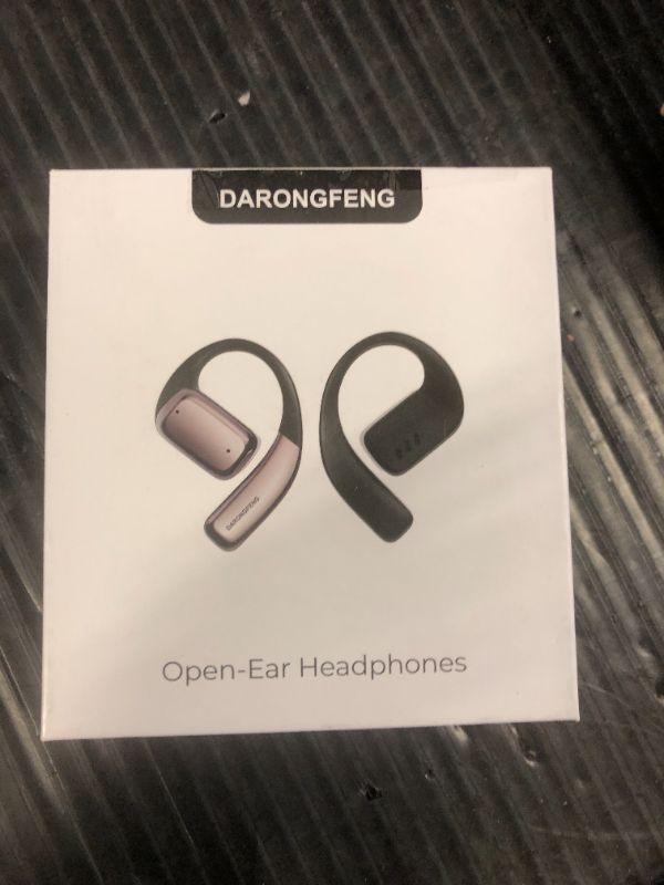 Photo 1 of DARONGFENG Open Ear Wireless Bluetooth Headphones, Pain-Free Air Conduction Ear Buds with LED Digital Display Charging Case, Sweat Resistant for Running, Safe Driving, and Extended Daily Use