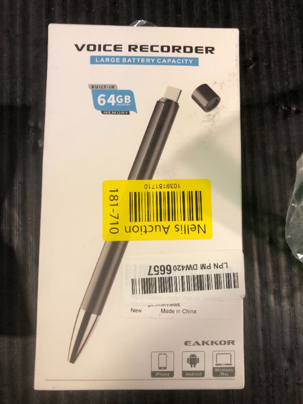 Photo 1 of Voice Recorder 64GB(4400Hrs),Digital Voice Activated Recorder with Playback,Portable Audio Recorder with Noice Cancelling,USB-C Recording Device for Lectures Meetings Interviews