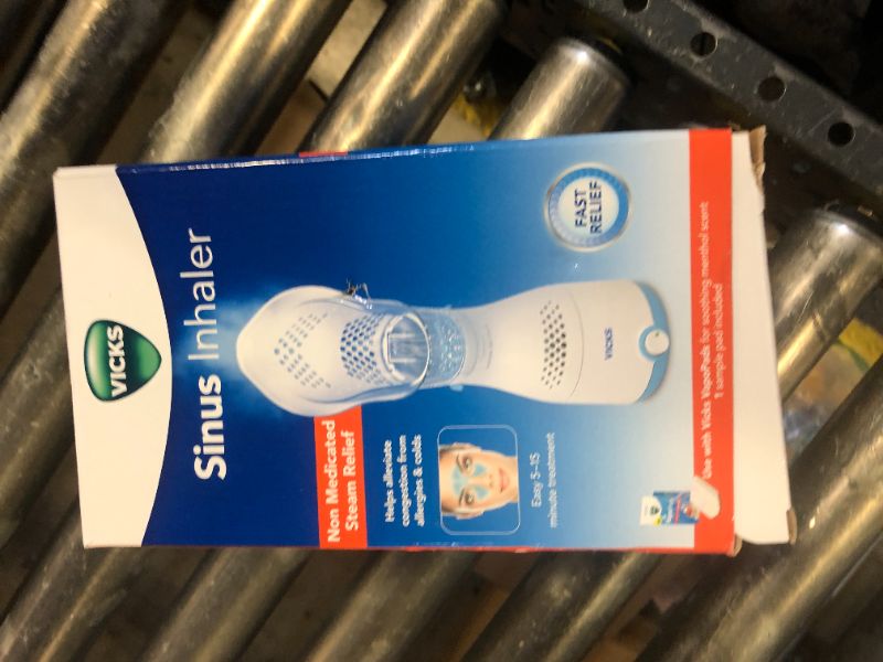 Photo 1 of Vicks Sinus Inhaler - Non-Medicated Steam Relief for Allergies, Congestion, Cough & Colds, Vocal Steamer, Soothes Nasal & Throat Passages, Works with VapoPads (1 Included), FSA & HSA Eligible