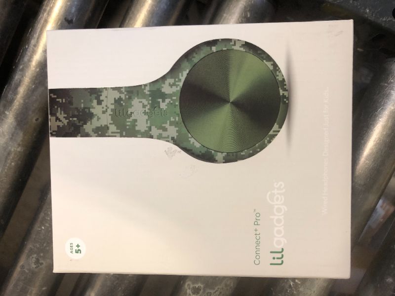 Photo 1 of LilGadgets Connect+ Wired Kids Headphones for School with Microphone, Volume & Noise Reducing Over-Ear Headset w/Cord, SharePort Technology & SoftTouch Padding, Digital Camo - Headphones for Kids