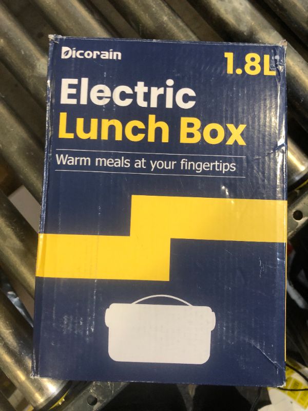 Photo 1 of Electric Lunch Box with 3 Temperature Levels, 100W Fast Heating heated lunch box, 12V/24V/110V 1.8L Portable Food Warmer for Office, Car, and Truck, Includes Upgraded Bag & Extra Compartments?Blue)