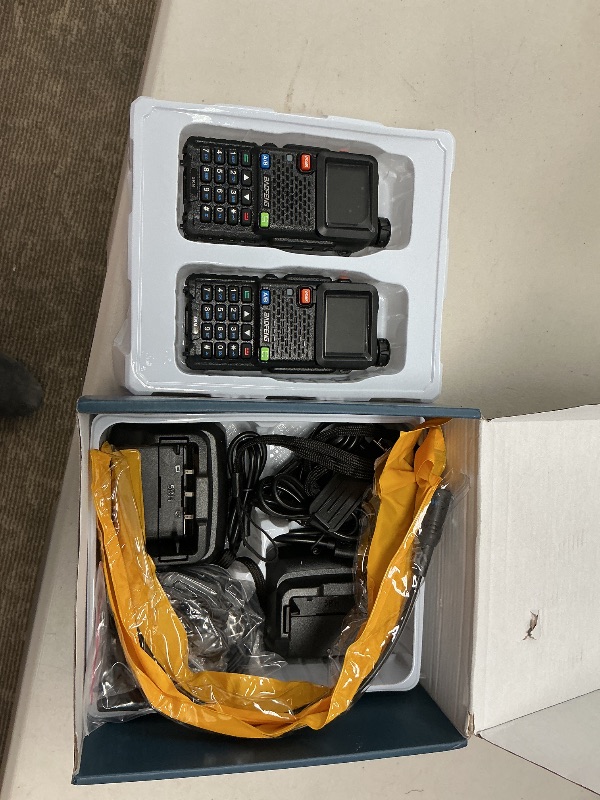 Photo 1 of BAOFENG 5RM Ham Radio 10W Long Range Upgrade of UV-5R, Ham Radio Handheld UV-5RM Radio Multi-Band BAOFENG Radio with 771 Antenna, 2500mAh Battery Rechargeable Walkie Talkies for Adults, 2 Pack