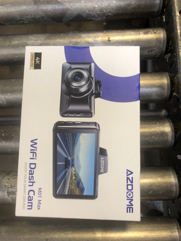 Photo 1 of AZDOME M01 Max WiFi Dash Cam Front and Rear, 4K+1080P, Free 64GB Card, App Control, 3" Screen Dash Camera for Car, Built-in ADAS G-Sensor, Waterproof, 24H Parking Mode Dashcam