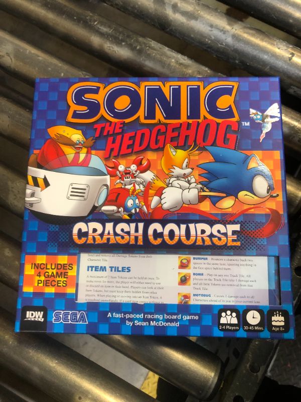 Photo 1 of Sonic The Hedgehog Crash Course Board Game – Fast Racing Game by IDW Games for 2-4 Players, Ages 8+ – Build-as-You-Play Tracks, Collect Chaos Emeralds, Fun Family Game, Pre-Painted Miniatures