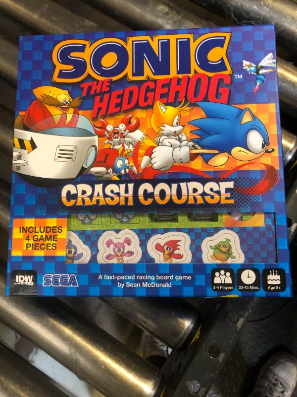 Photo 1 of Sonic The Hedgehog Crash Course Board Game – Fast Racing Game by IDW Games for 2-4 Players, Ages 8+ – Build-as-You-Play Tracks, Collect Chaos Emeralds, Fun Family Game, Pre-Painted Miniatures