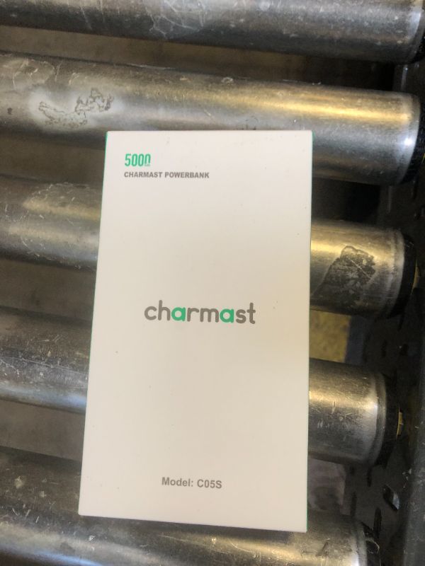 Photo 1 of Charmast Slim Portable Charger, 5000mAh Fast Charging Power Bank Built in for iPhone Cable, Digital Display Battery Pack Compatible with iPhone 14/14 Pro Max/13/13 Pro Max/12/11/XR/X (No-Wireless)