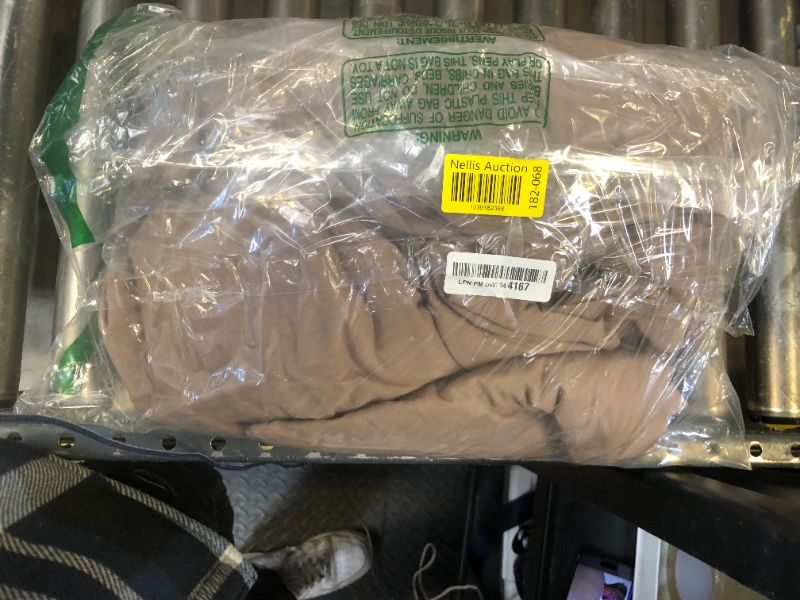 Photo 1 of BESTOUCH Duvet Cover Set 100% Washed Cotton Linen Feel Super Soft Comfortable Chic Lightweight 3 PCs Home Bedding Set Solid Pine Bark Brown Oversized King