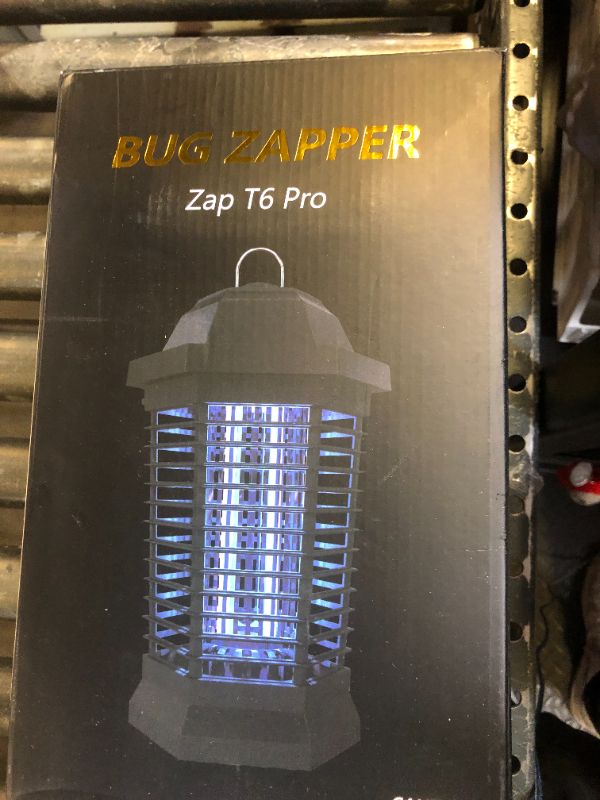 Photo 1 of GOOTOP Bug Zapper Outdoor, Mosquito Zapper, Electric Fly Zapper, Mosquito Killer, Fly Traps, 3 Prong Plug, Flying Insects Zapper Indoor Outdoor 90-130V, 4200V, ABS Plastic Outer (Black)