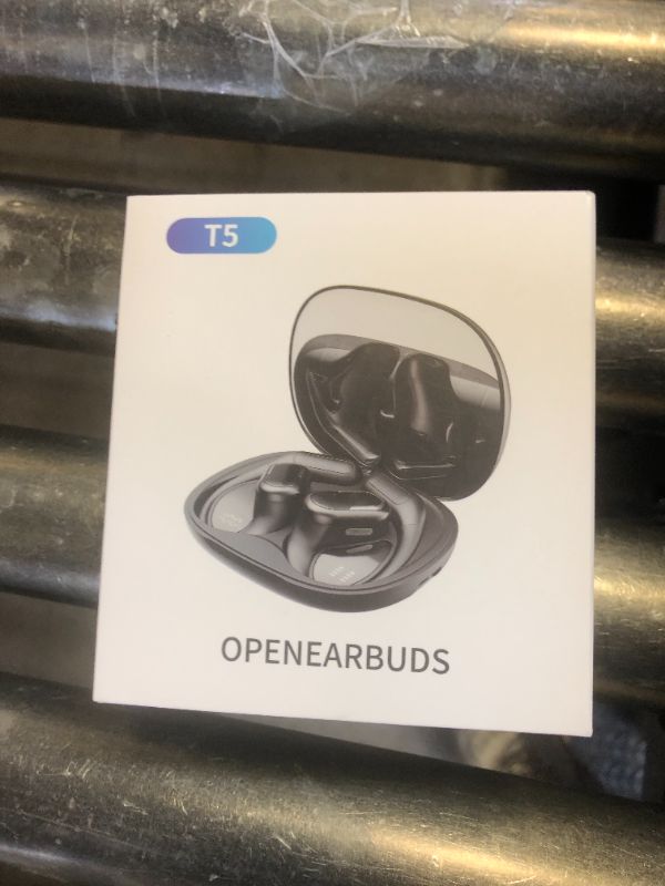 Photo 1 of Byobyc Bluetooth 5.4 Headphones True Wireless Stereo Earbuds 40H Playtime LED Power Display Earphones with lPX5 Waterproof Open Ear Buds for Sporting, Working, Studying Black