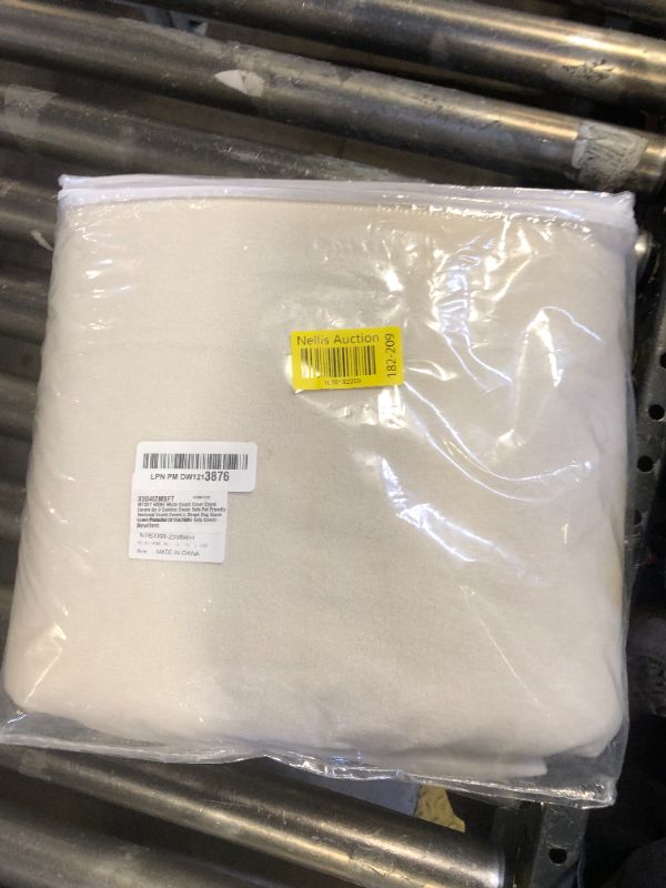 Photo 1 of MYSKY HOME White Couch Cover Couch Covers for 3 Cushion Couch Sofa Pet Friendly Sectional Couch Covers L Shape Dog Couch Cover Protector for Sectional Sofa Covers Couch Protector, 91" x 150"