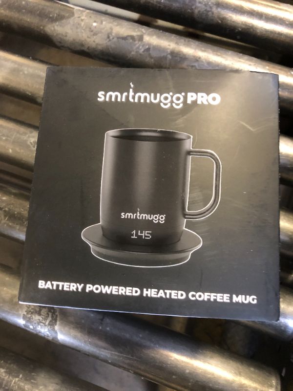 Photo 1 of SMRTMUGG PRO 14 oz. Self-Heating Coffee Mug – 4-Hour Battery Life, Adjustable Temperature Control, LCD Display, One-Touch Adjustment, Magnetic Slider Lid – Keep Your Coffee Hot for Hours!